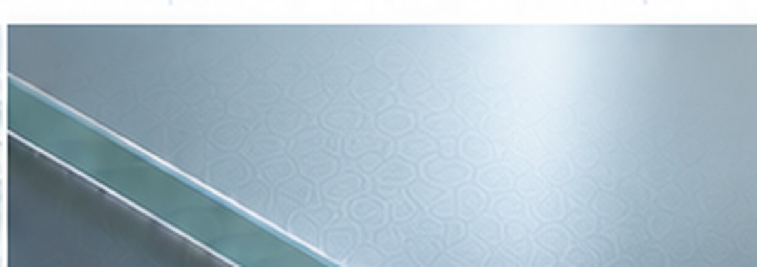 Smooth satin glass surface